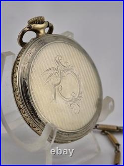 1918 Waltham 15J Pocket Watch Urn Dial Fahys Bristol GF Case Runs Great