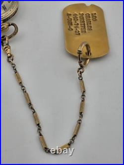 1918 Waltham 15J Pocket Watch Urn Dial Fahys Bristol GF Case Runs Great