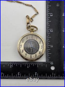 1918 Waltham 15J Pocket Watch Urn Dial Fahys Bristol GF Case Runs Great