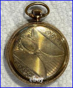 1919 Elgin Pocket Watch 20 Year GF Open Face Case Size 12 with15 Jewel Movement