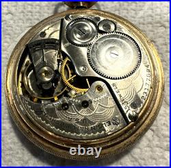 1919 Elgin Pocket Watch 20 Year GF Open Face Case Size 12 with15 Jewel Movement