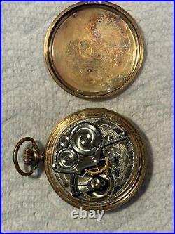 1919 Elgin Pocket Watch 20 Year GF Open Face Case Size 12 with15 Jewel Movement