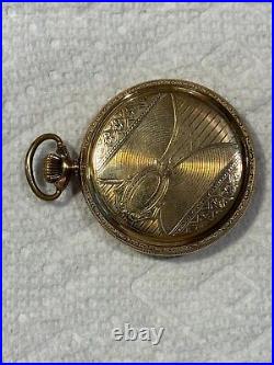 1919 Elgin Pocket Watch 20 Year GF Open Face Case Size 12 with15 Jewel Movement