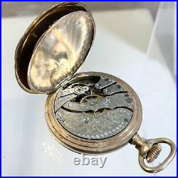 1919 Hampden Gold Filled 20 Year Hunting Case Pocket Watch 8S 7J Runs 33mm