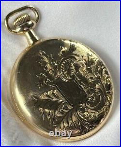1919 Waltham 16s 23j Grade Vanguard Model 1908 RR Pocket Watch Nice 10K GF Case