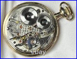 1919 Waltham 16s 23j Grade Vanguard Model 1908 RR Pocket Watch Nice 10K GF Case