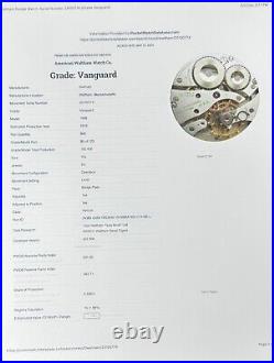 1919 Waltham 16s 23j Grade Vanguard Model 1908 RR Pocket Watch Nice 10K GF Case