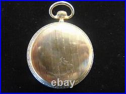 1920 Elgin Pocket Watch Size16 Grade387 17 Jewels Gold Filled Case Runs