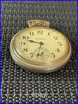 1920 Hamilton 992 RR Pocket Watch 16s 21j Model 2 10k GF Keystone Case Runs