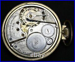1921 Elgin Grade 313 16s 15j Pocket Watch with OF Case Vintage Runs