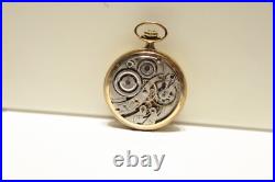 1921 GF Burlington Pocket Watch gr 107 16 s 21 j (Runs) Masonic Case