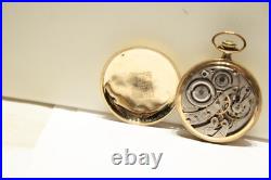 1921 GF Burlington Pocket Watch gr 107 16 s 21 j (Runs) Masonic Case