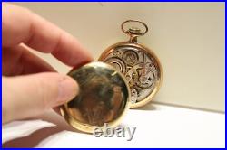 1921 GF Burlington Pocket Watch gr 107 16 s 21 j (Runs) Masonic Case