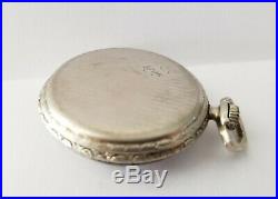 1921 Illinois 17 Jewels Size 12s Pocket Watch 14k White Gold Filled Case Runs