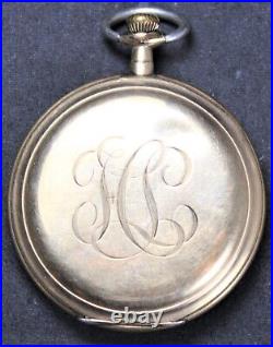 1921 Illinois Grade 445 12s 17j Pocket Watch with GF Case PRIVATE LABEL Runs