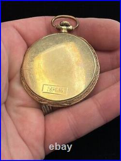 1923 Autocrat by Illinois Pocket Watch Runs 17J Gold Filled 14k Case Springfield