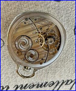 1924 Scarce Hamilton Van Buren 912, Mdl 2, 17j, Pocket Watch in 14k WGF Case