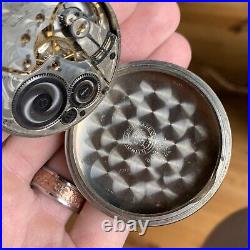 1925 Elgin Grade 387 16S 17 Jewels Fancy Dial Pocket Watch Swingout Case