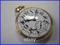 1925 Hamilton 992 16 Size 21 Jewel Railroad Pocket Watch In Ygf Cross Bar Case