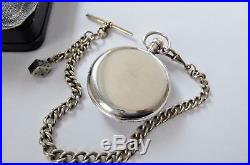 1925 Silver Cased Rolex 17 Jewelled Swiss Lever Pocket Watch In Working Order