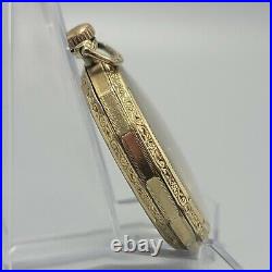 1927 Elgin Gr 345 12s 17j Pocket Watch OF PS SW Double struck Case