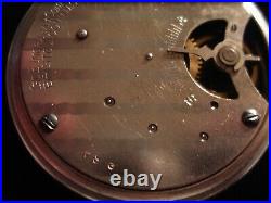 1934 16s Ingraham Pocket Watch Mobiloil Theme Dial & Case Runs Well
