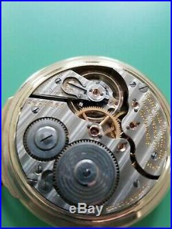 1938 HAMILTON 992E Elinvar 16s 21j Mod 2 Railroad Pocket Watch GF Case #11 Runs
