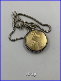 1940's Vintage Jovial Pocket Watch Full Hunter Gold Plated Art Deco Swiss Men 45