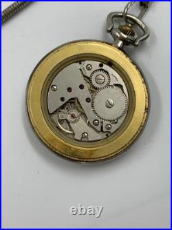 1940's Vintage Jovial Pocket Watch Full Hunter Gold Plated Art Deco Swiss Men 45