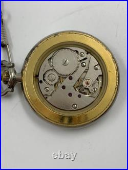 1940's Vintage Jovial Pocket Watch Full Hunter Gold Plated Art Deco Swiss Men 45