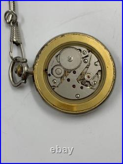 1940's Vintage Jovial Pocket Watch Full Hunter Gold Plated Art Deco Swiss Men 45