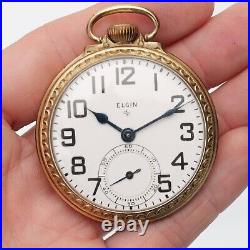 1948 Elgin 17 Jewel Pocket Watch 16s 10k Rolled Gold Plate Illinois Watch Case