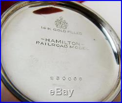 1965 HAMILTON 992B RAILWAY SPECIAL 21 Jewels ORIGINAL 14K Gold Filled Case -Runs