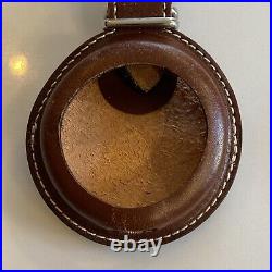 1990's Swiss Army Pocket Watch WithLeather Clip On Case NEW BATTERY -NEVER USED