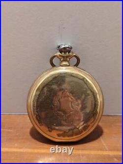 19th Century Waltham Keystone Case J Boss Gold Filled Pocket Watch Works