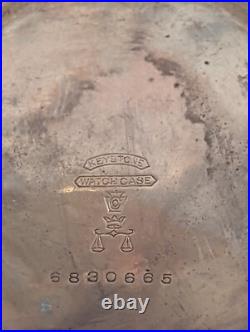 19th Century Waltham Keystone Case J Boss Gold Filled Pocket Watch Works