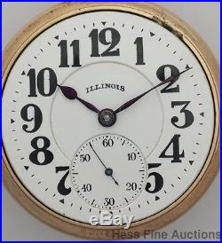 21J 60HR Sixty Hour Bunn Special Case Illinois Railroad Antique Pocket Watch