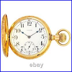 23 Jewel Waltham Vanguard Railroad Pocket Watch with Exceptional 14K Gold Case