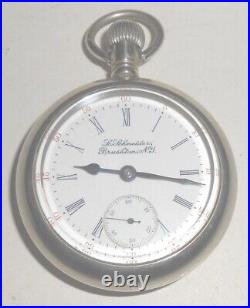 57h Rockford 18s 17J OF SW LS Gr. 930 Pocket Watch in Silverode Case