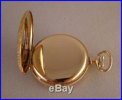 97 YEARS OLD ELGIN 14k GOLD FILLED HUNTER CASE GREAT LOOKING POCKET WATCH