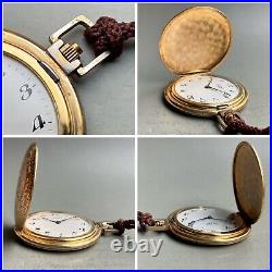AERO vintage pocket watch hunter case manual winding working well from Japan
