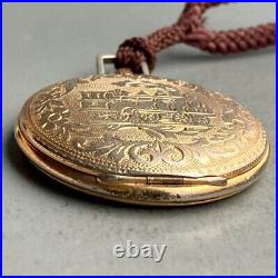 AERO vintage pocket watch hunter case manual winding working well from Japan