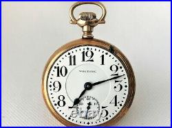 AMAZING Waltham Vanguard Pocket Watch 16s 23j. 25-Years Gold Filled Case Minty