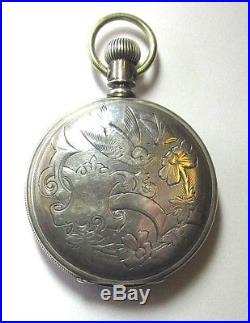 AMERICAN WALTHAM WATCH Co Coin Silver Pocket Watch Mid 1800's Hunters Case
