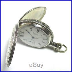 AMERICAN WALTHAM WATCH Co Coin Silver Pocket Watch Mid 1800's Hunters Case