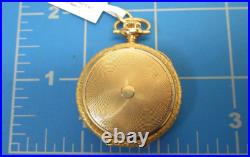 ANTIQUE 14k GOLD ELGIN POCKET WATCH & HUNTER CASE MONO