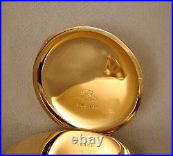 ANTIQUE ELGIN 14k SOLID GOLD BOX HINGE MULTICOLOR 12sHC FANCY DIAL POCKET WATCH