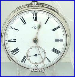 A Nice Working 1890 Silver Cased W Gray of Mid Calder Pocket Watch Serviced