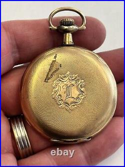 A. W. W. Co. Pocket Watch Waltham 12s 1908 Runs B&B 25YR Gold Filled Case BARGAIN