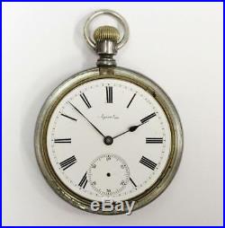 Agassiz pocket watch 15s sn67583 Derby case second hand missing